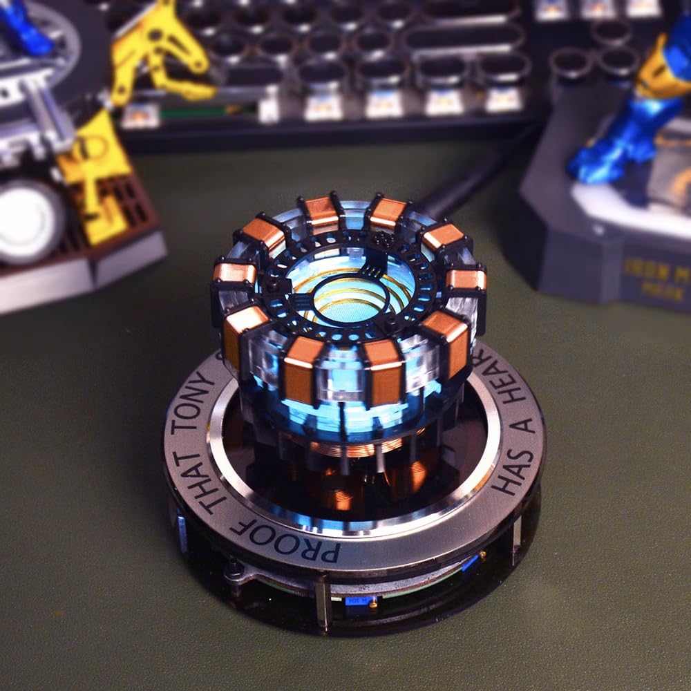 Arc Reactor MK1 Levitating Scale Floating and Spinning in Air