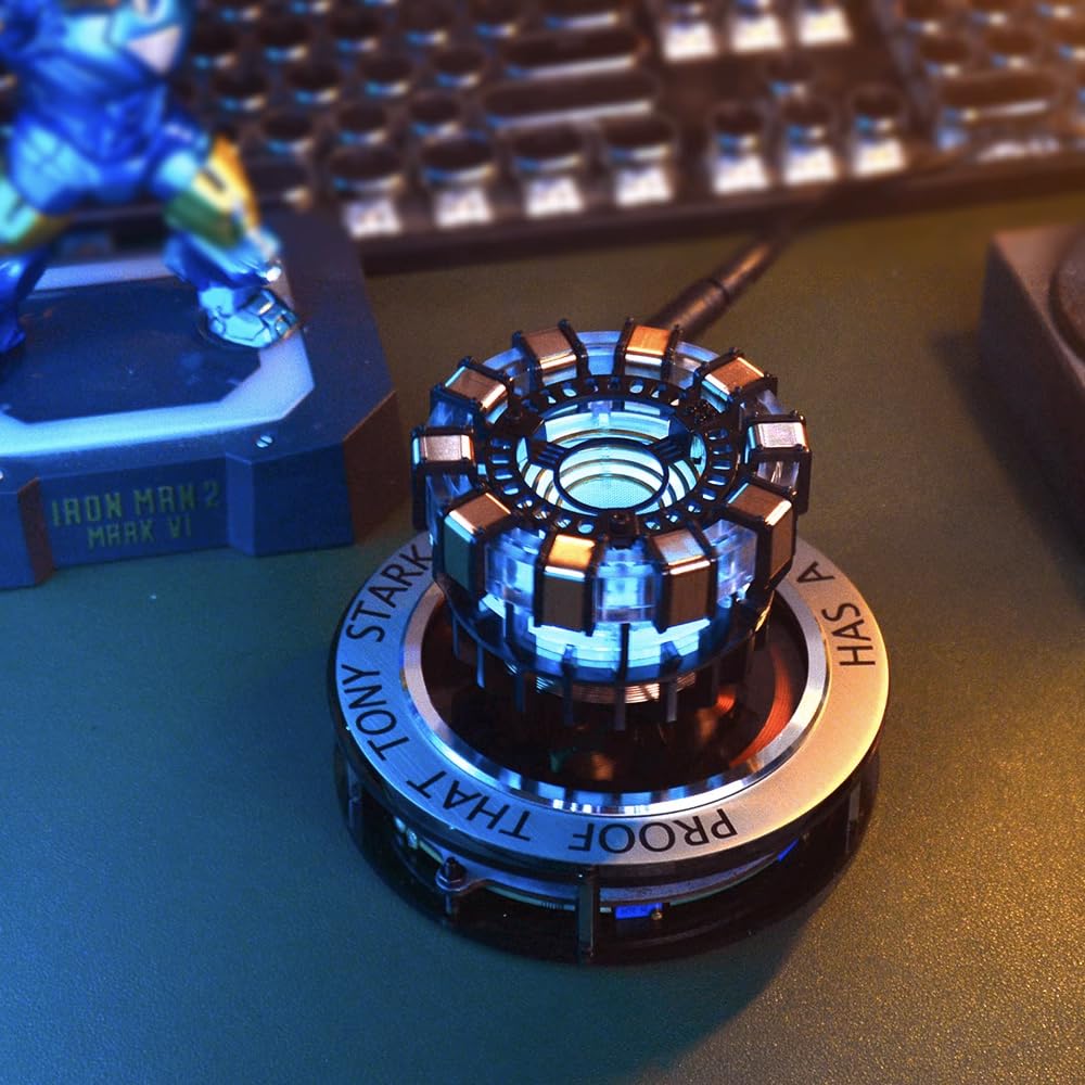 Arc Reactor MK1 Levitating Scale Floating and Spinning in Air
