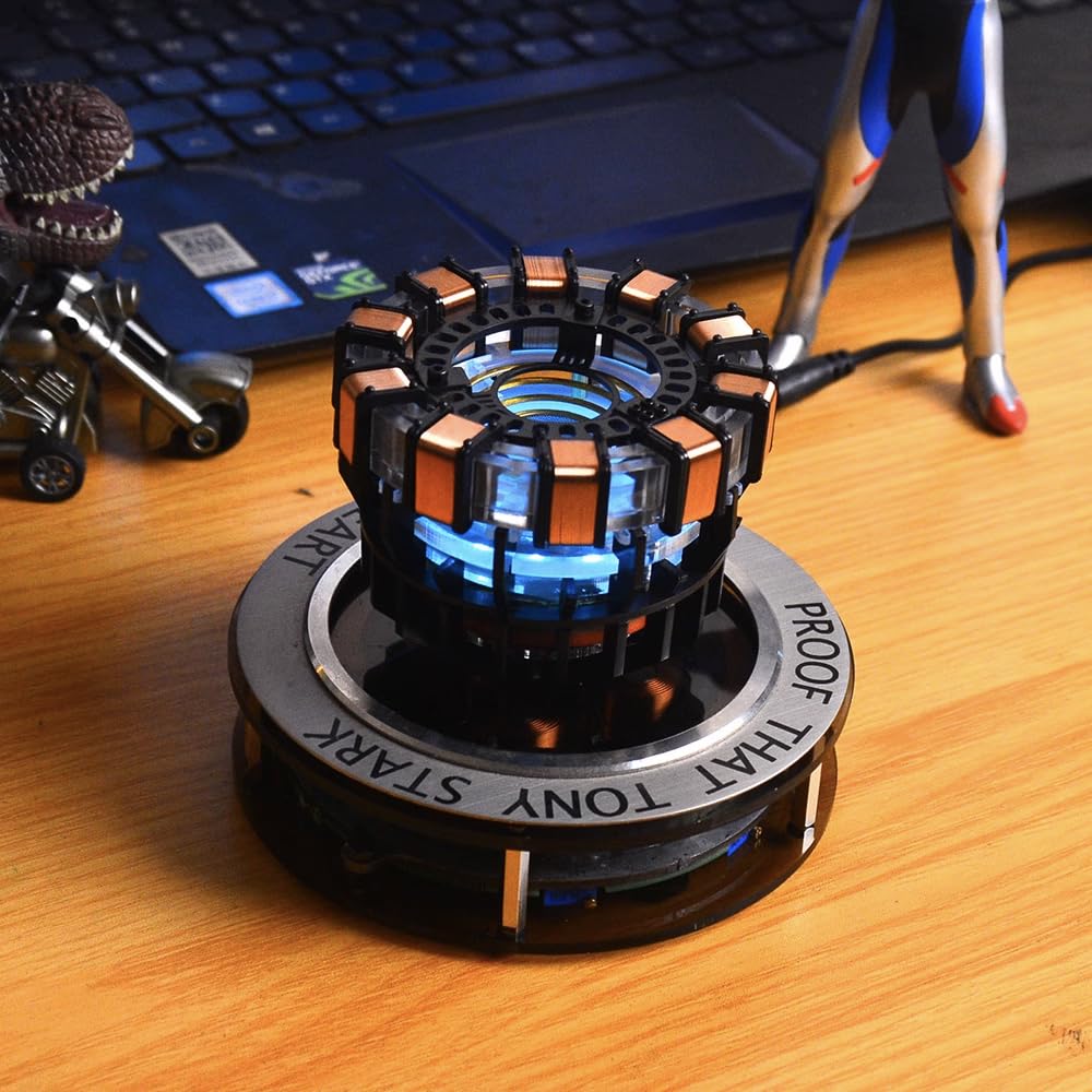 Arc Reactor MK1 Levitating Scale Floating and Spinning in Air