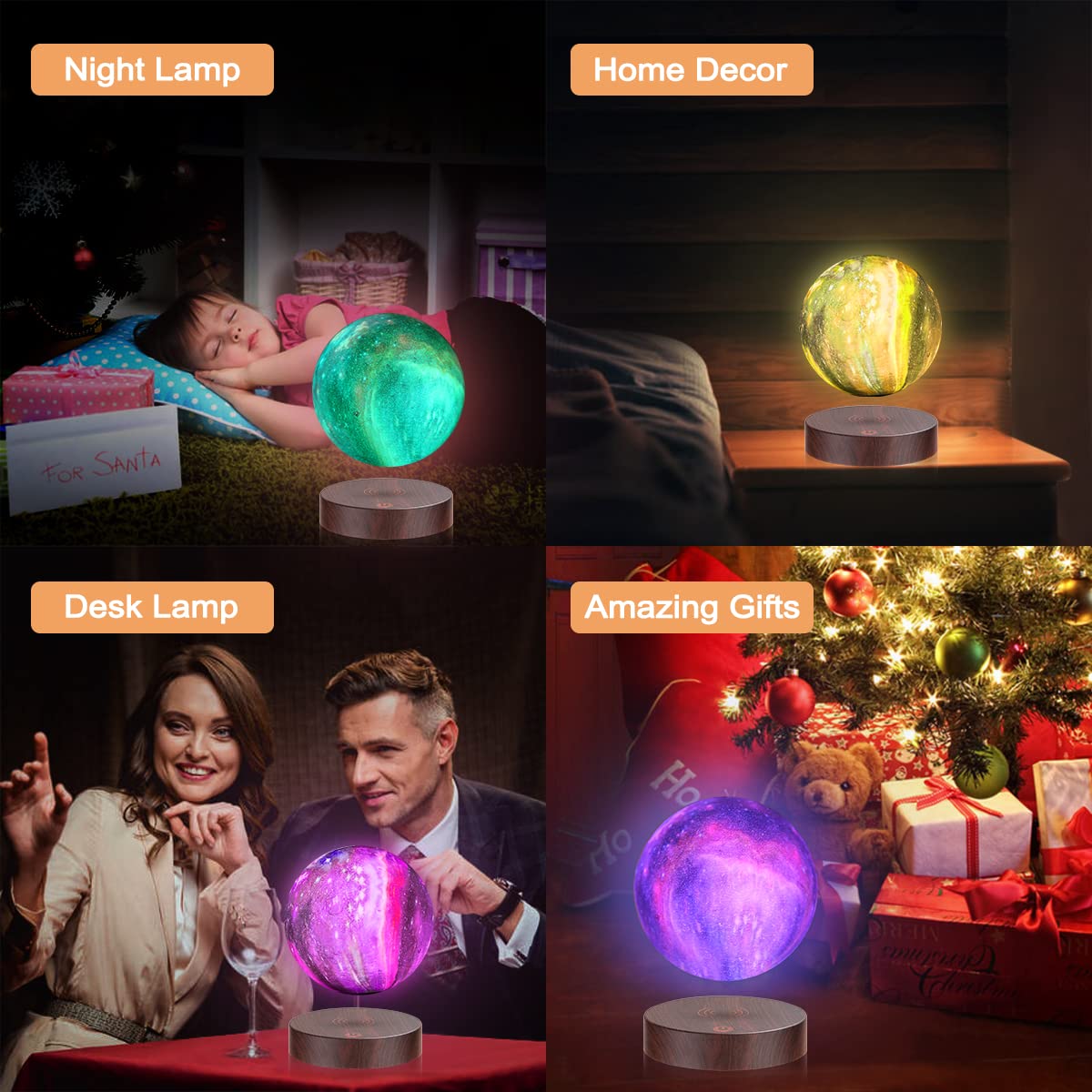 Floating Colorful Mars Touch Lamp