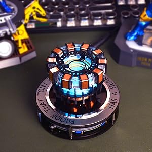 Arc Reactor MK1 Levitating Scale Floating and Spinning in Air