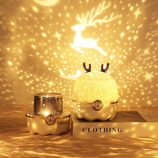 Deer LED Light Projector Night Lamp