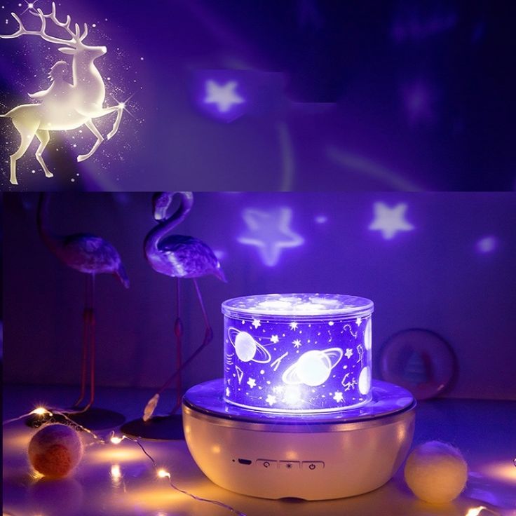 Deer LED Light Projector Night Lamp