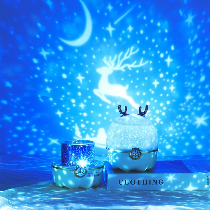 Deer LED Light Projector Night Lamp