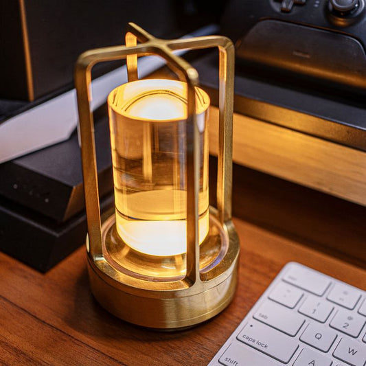 Modern Lantern Cordless Creative Framework Table Lamp Lamp