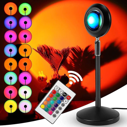 Sunset Lamp, 180 Degree Rotation Sunset Projection lamp