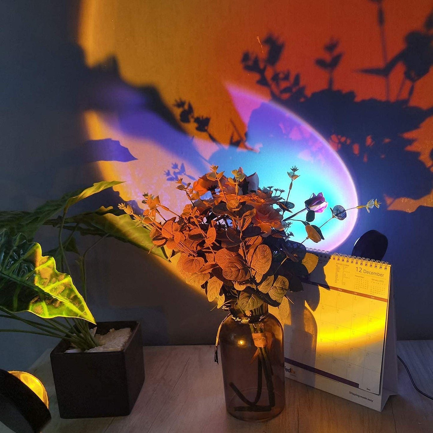 Sunset Lamp, 180 Degree Rotation Sunset Projection lamp